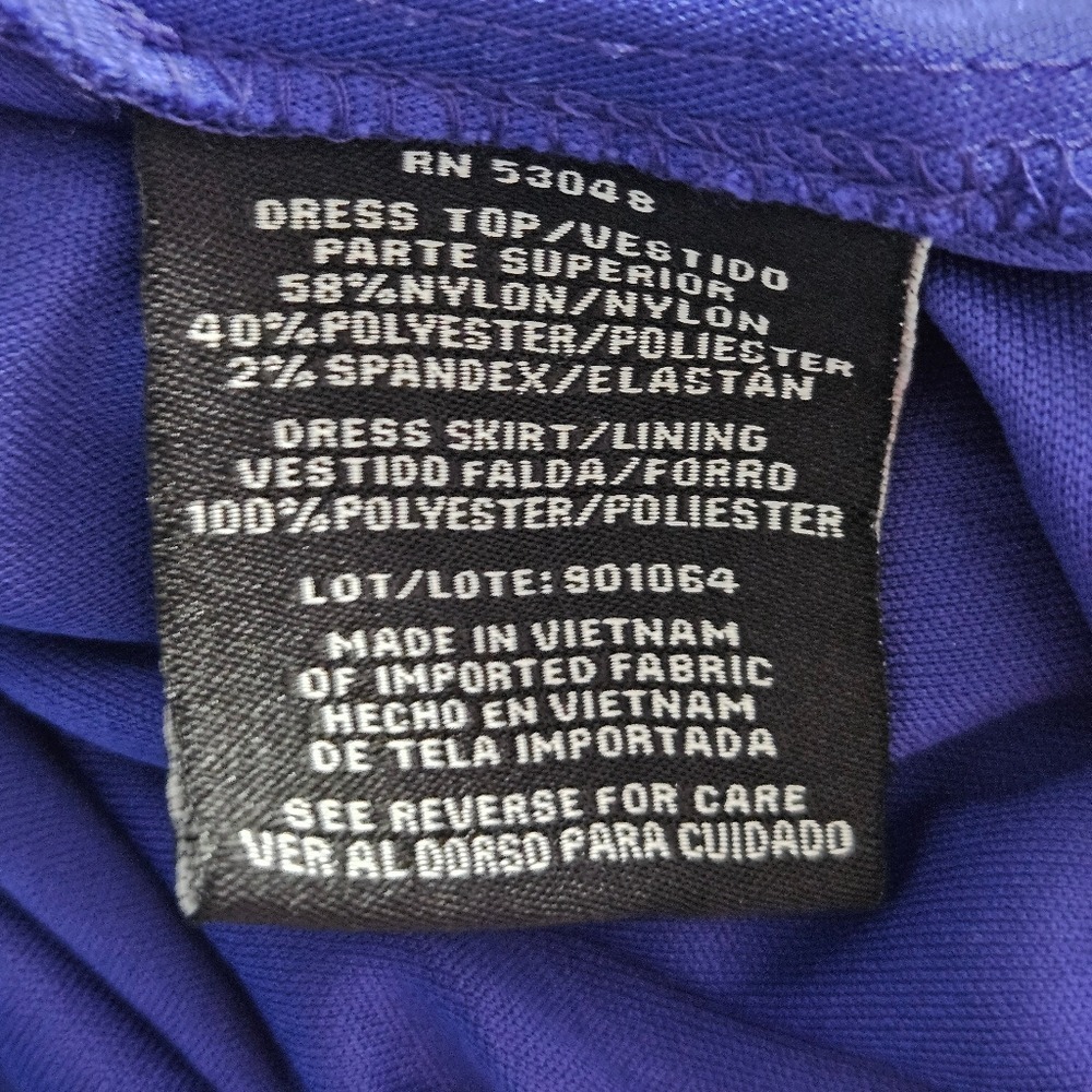 Royal Blue Lace Sequin Halter Neck Fit‎ Flare Dress Party Occasion size 3/4 - Picture 10 of 13
